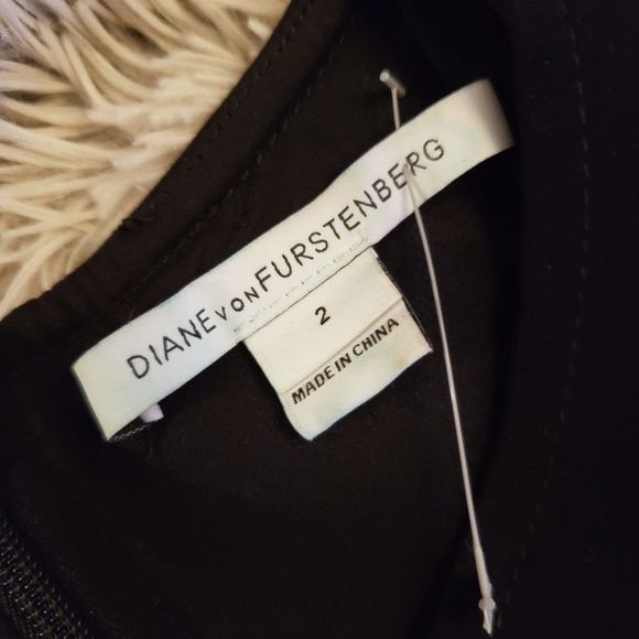 Stunning black Diane Von Furstenberg midi dress - Picture 2 of 8